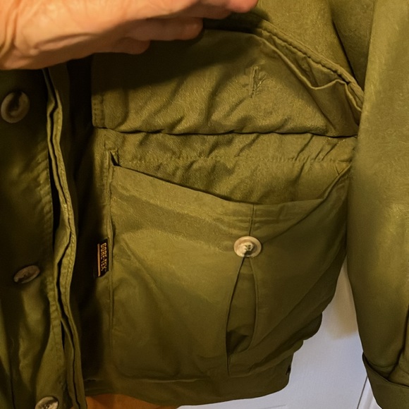 Remington Jacket w/Gore-Tex fabric waterproofing 5 pockets Dark Olive Green Lg - Picture 4 of 12